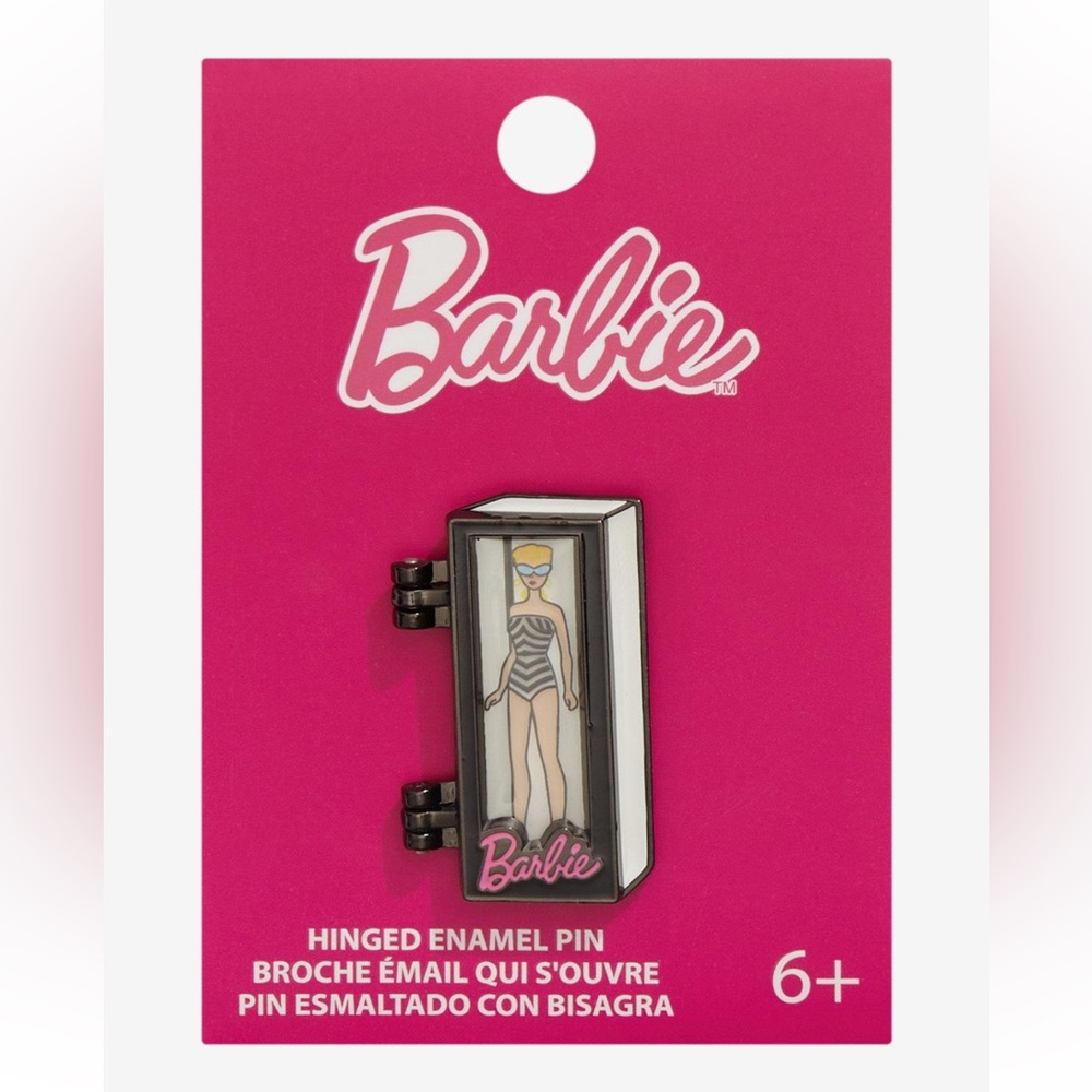 Barbie Doll Box Hinged Enamel Pin Hot Topic‎